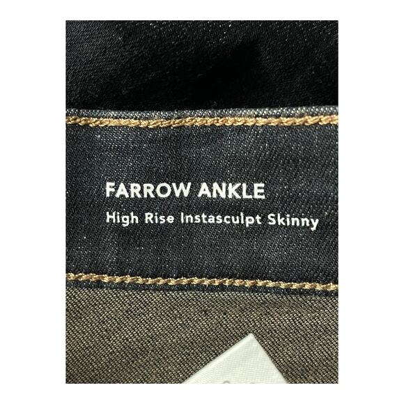 DL1961 jeans Farrow skinny high rise ankle dark blue size 24 - Picture 4 of 6